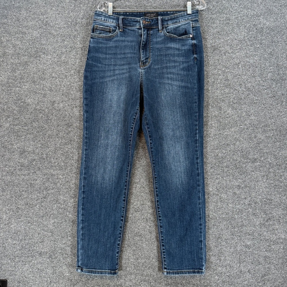 Judy Blue Slim Fit Jeans Womens 11/30 Dark Wash Stretch High Rise Denim Denim